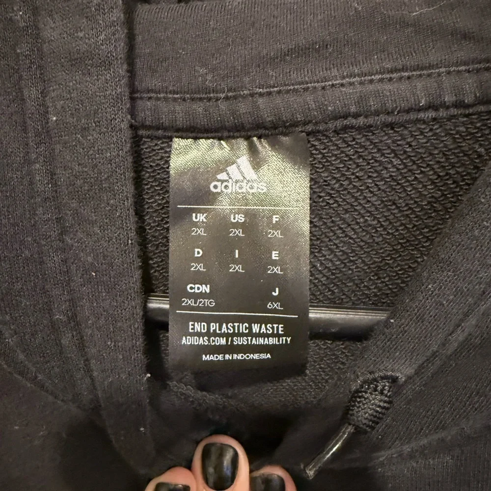 Adidas Sneaker Hoodie in Black Size 2XL